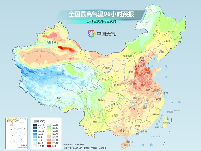 气温弹射起飞！河北、(🔊)河南、山东部分地区最高气温将超过38℃